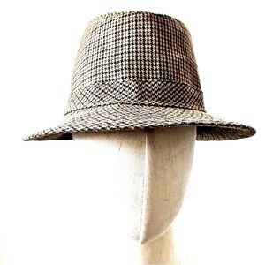Original Houndstooth Fedora/Trilby Gentleman’s Hat